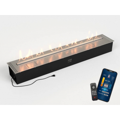 Автоматический биокамин Lux Fire Smart Flame 1600 RC INOX